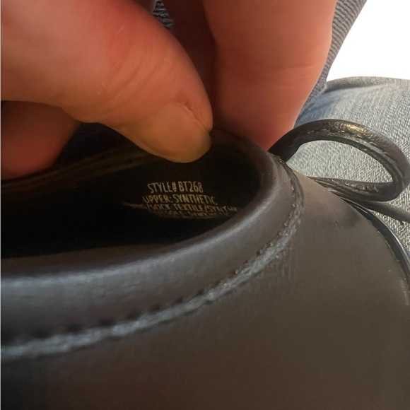 J. Crew Factory Classic black faux leather cap toe ballet flats - Picture 9 of 9